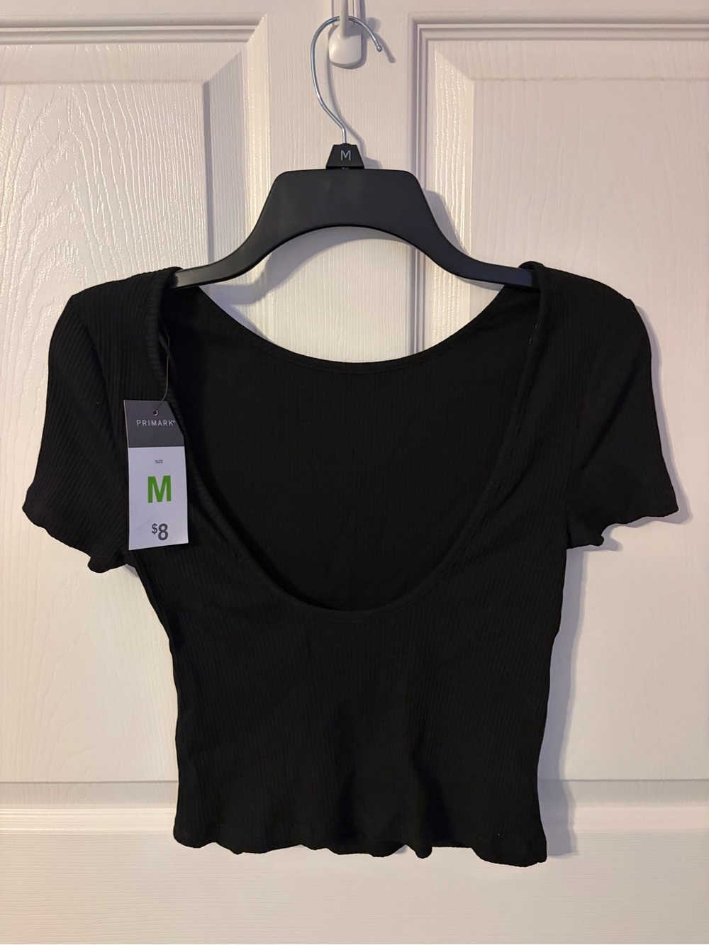 Black Ribbed Tee - Picture 2 of 2